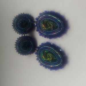 Hand beaded earrings